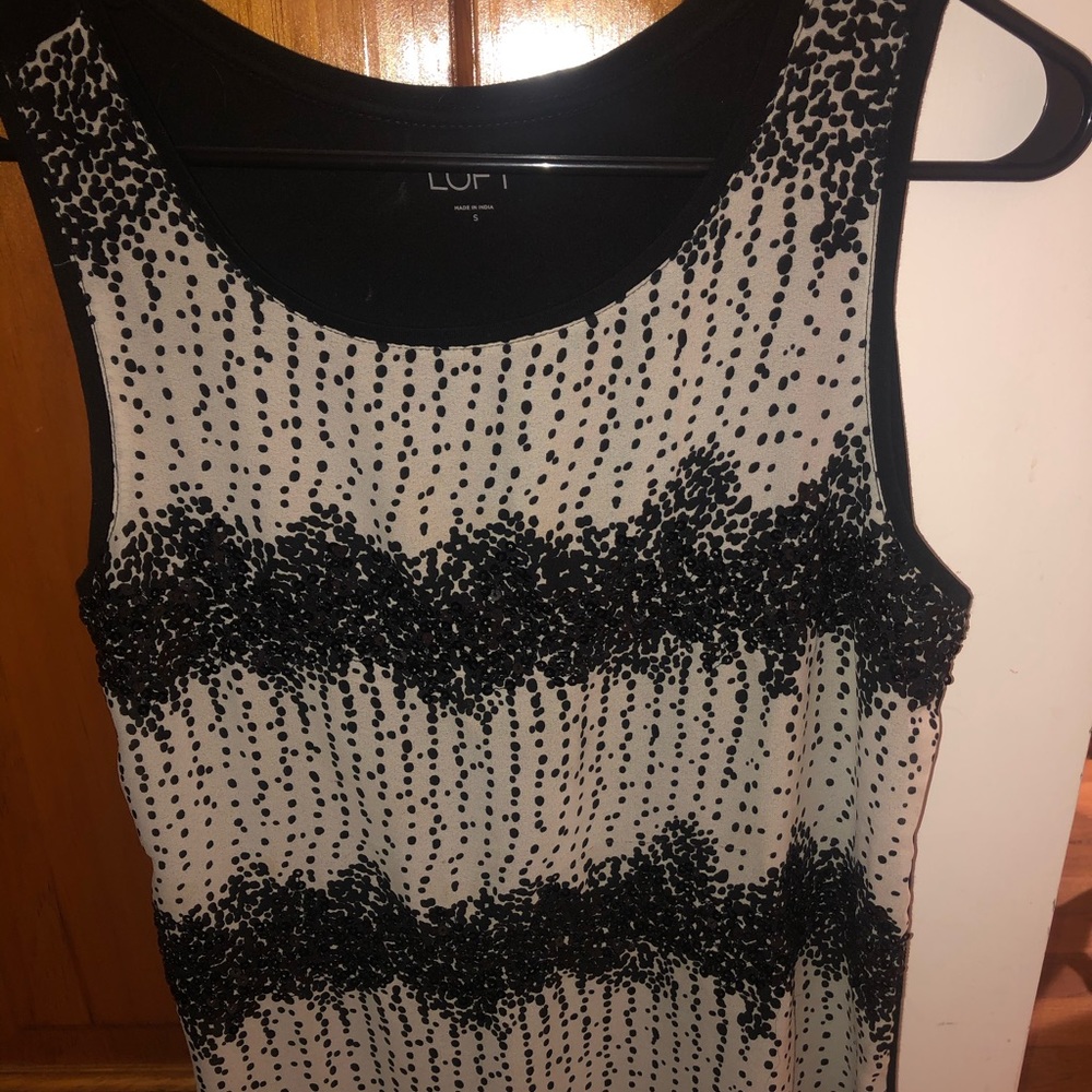 LOFT dress up sequin blouse tank